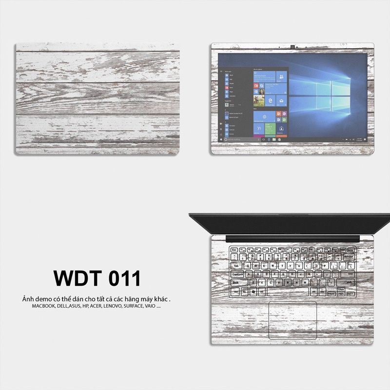 Skin Laptop Chuẩn Theo Từng Máy (Tự Dán Được Tại Nhà)