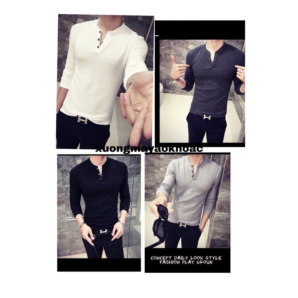 TD04-Áo Thun Tay Dài Thu Đông-Rẻ,Bền,Đẹp(nhiều màu)