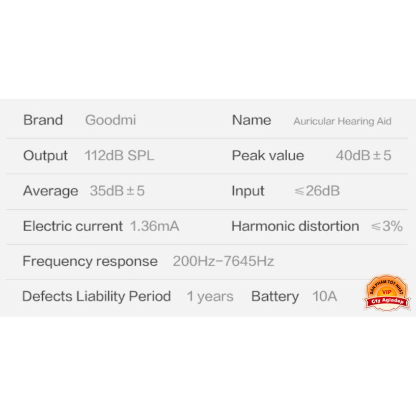 Tai nghe trợ thính AGD Hàng rất xịn cho người khiếm thính - Bao đổi trả nếu ko hài lòng GoodMi