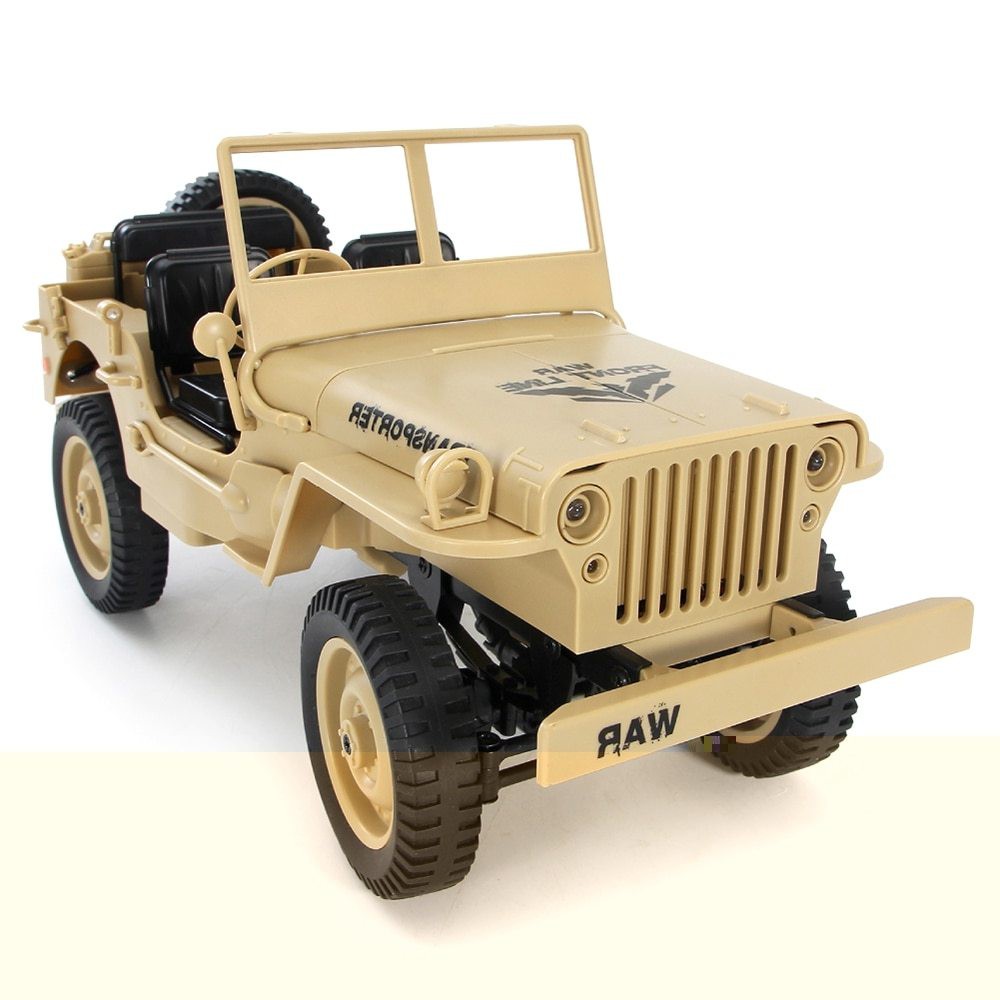 Xe Điều Khiển Quân Sự Jeep JJRC Q65 Tỉ Lệ  1:16 4WD Truyền Động 4 Bánh