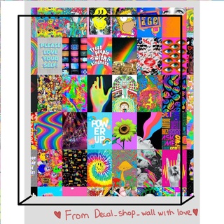 12 tấm Wall Collage keo sẵng dán tường trang trí phòng ngủ - theme INDIE INDIE