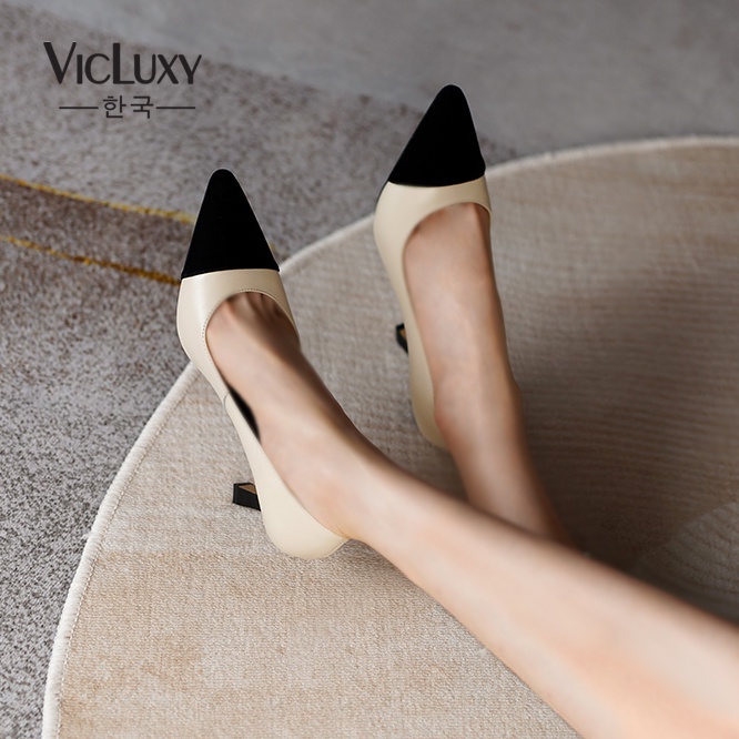 Giày cao gót nữ da thật cao cấp Vicluxy - VG010 - Giày cao cấp Hàn Quốc