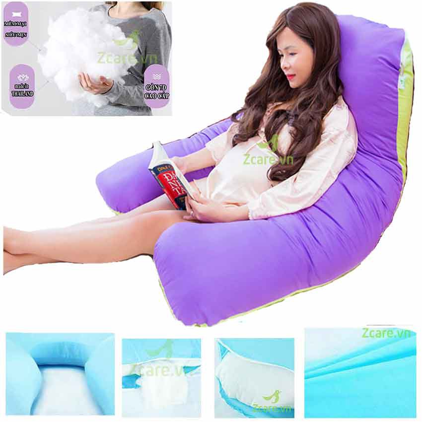 Gối đa năng chữ U ZCARE.VN giá rẻ cho bà bầu