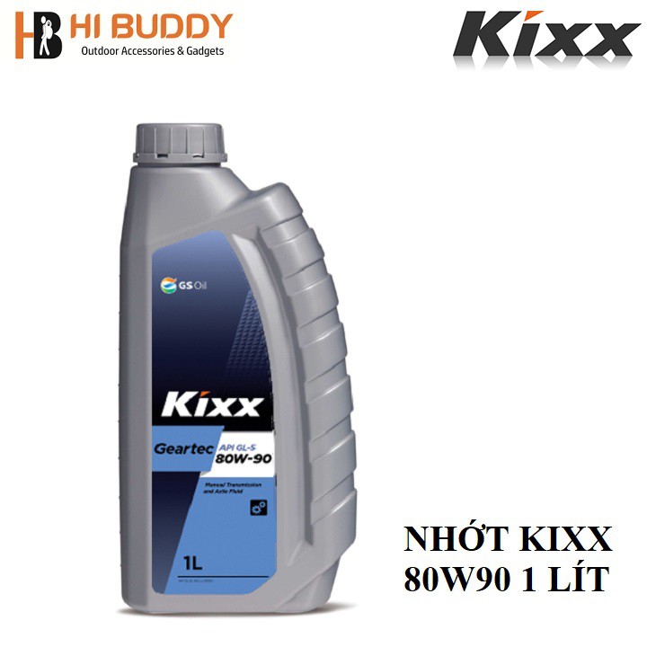 Dầu Nhớt Hộp Số KIXX Geartec GL5 80W90 1 lít Hàng Chính Hãng - HIBUDDY