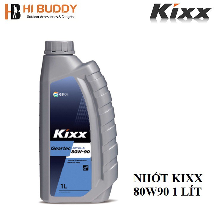 { GIÁ RẺ } Dầu Nhớt Hộp Số KIXX Geartec GL5 80W90 1 lít Hàng Chính Hãng - HIBUDDY