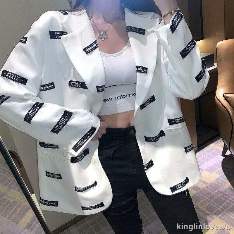 ❤Nước hoa quà tặng❤MỚI Áo blazer trắng dáng rộng