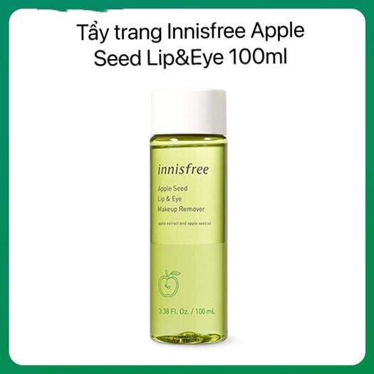 Tẩy Trang Mắt Môi Innisfree Apple Juicy Lip&amp;Eye Remover 100ml