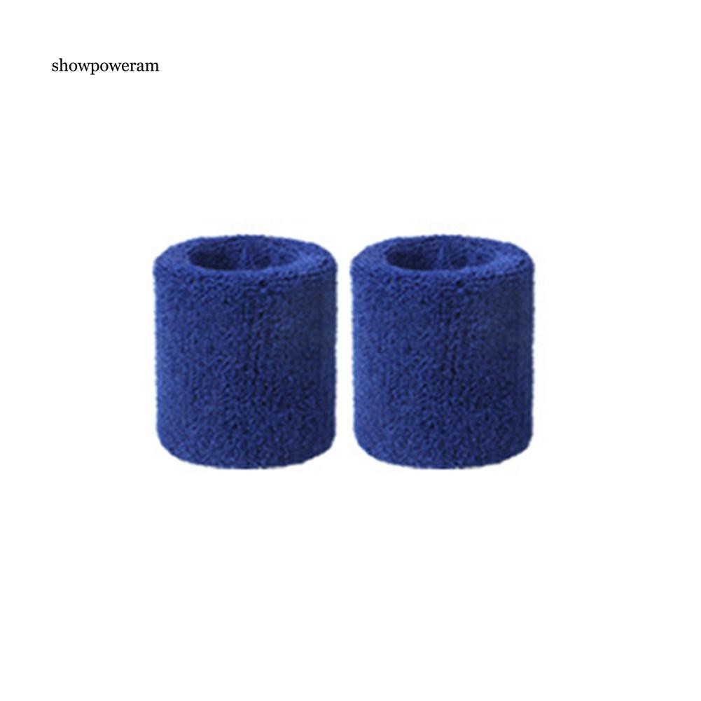 Set 2 Băng Quấn Bảo Vệ Cổ Tay Thấm Hút Mồ Hôi Khi Chơi Thể Thao