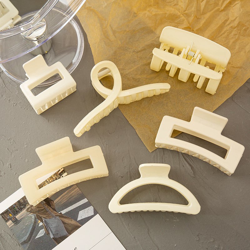 Kẹp tóc bằng nhựa acrylic phong cách Hàn Quốc thời trang cho nữ