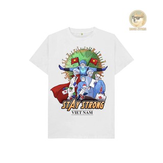 Áo thun Doge cộc tay Stay strong Viet Nam 100% cotton,  A01
