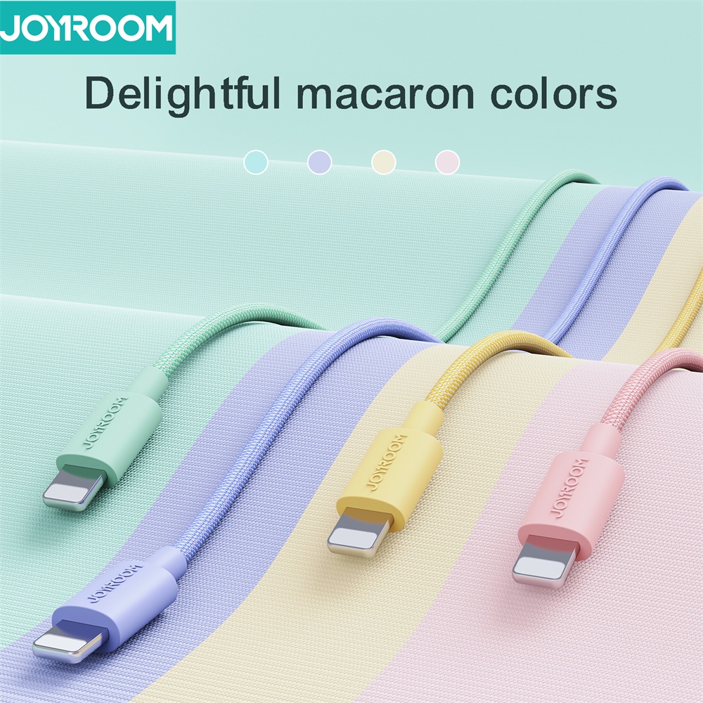 Dây cáp sạc nhanh Joyroom USB 2.4A nhiều màu tùy chọn thích hợp cho iPhone 13 12 11 Pro Max