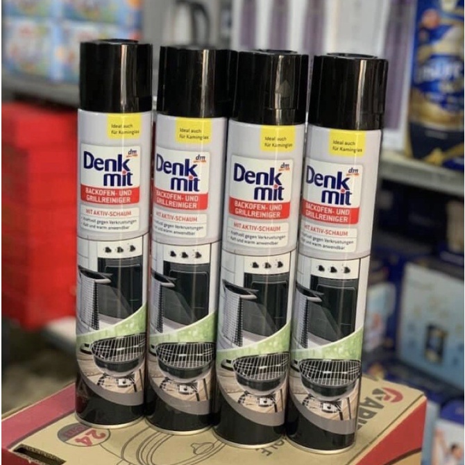 Xịt vệ sinh lò nướng Denkmit Đức 500ml sạch nồi chiên không dầu, lò vi sóng - Shop Viloet
