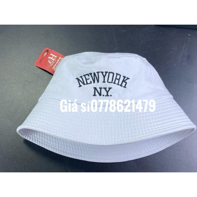 mũ bucket nữ thêu chữ - nón vành cụp N.Y newyork cá tính thời trang nữ