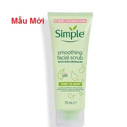 Tẩy Tế Bào Chết Simple Kind to Skin Smoothing Facial Scrub 75ml