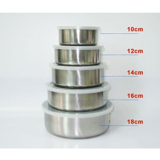 Bộ Thố Inox 5 Cái