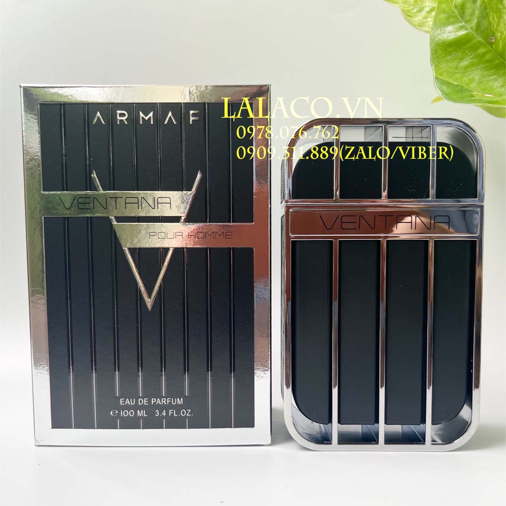 Nước hoa Nam Armaf Ventana Pour Homme EDP 100ml; thuộc nhóm hương gỗ