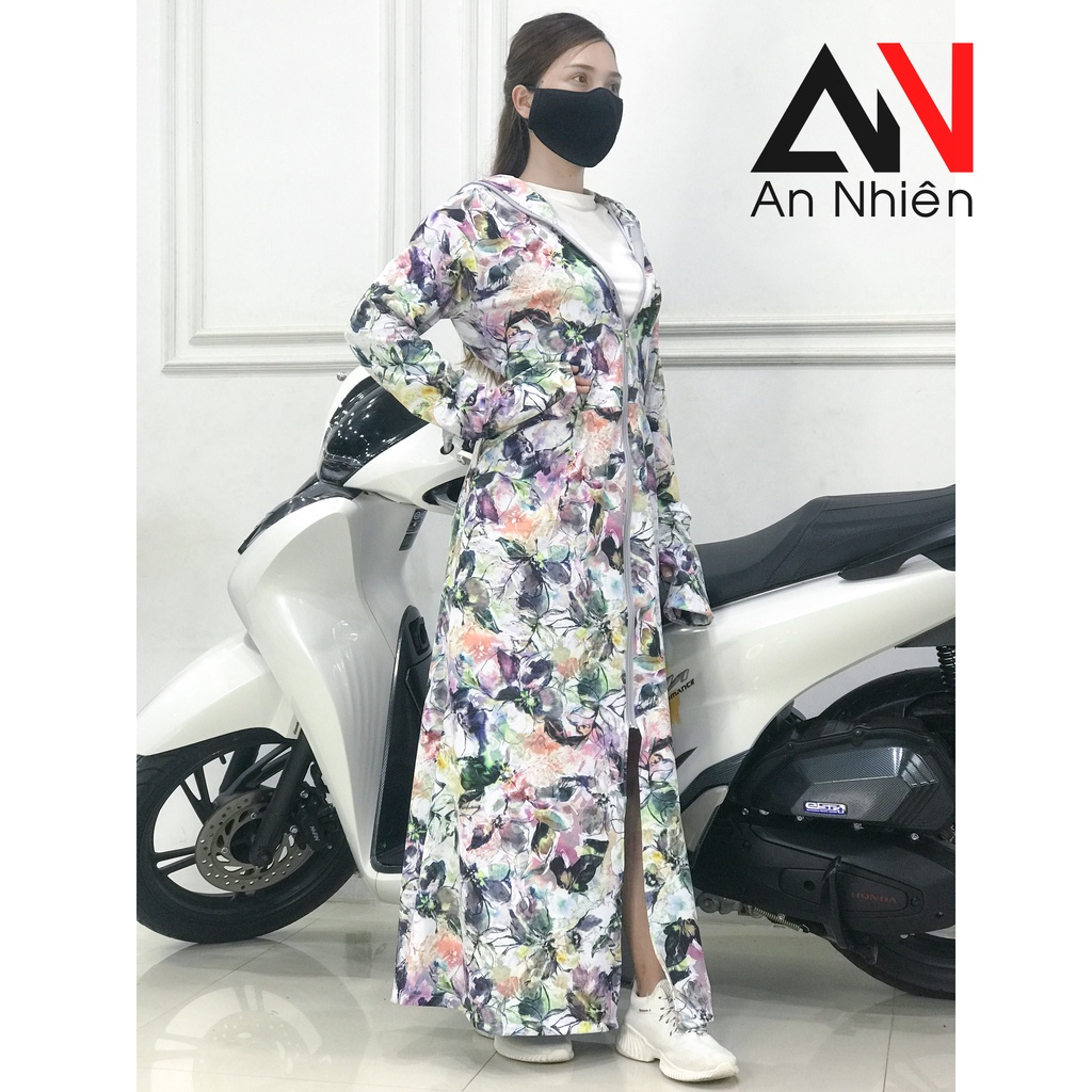 Váy chống nắng nữ toàn thân chất thun POLI có nón to [khách được chọn mẫu]