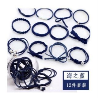 [Phụ kiện xinh] HỘP 12 CHIẾC CHUN BUỘC TÓC SIÊU ĐẸP