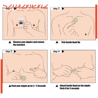 (Hàng Mới Về) Set 10 Miếng Dán Che Phủ Núm Vú Không Dây Vô Hình Cho Nam