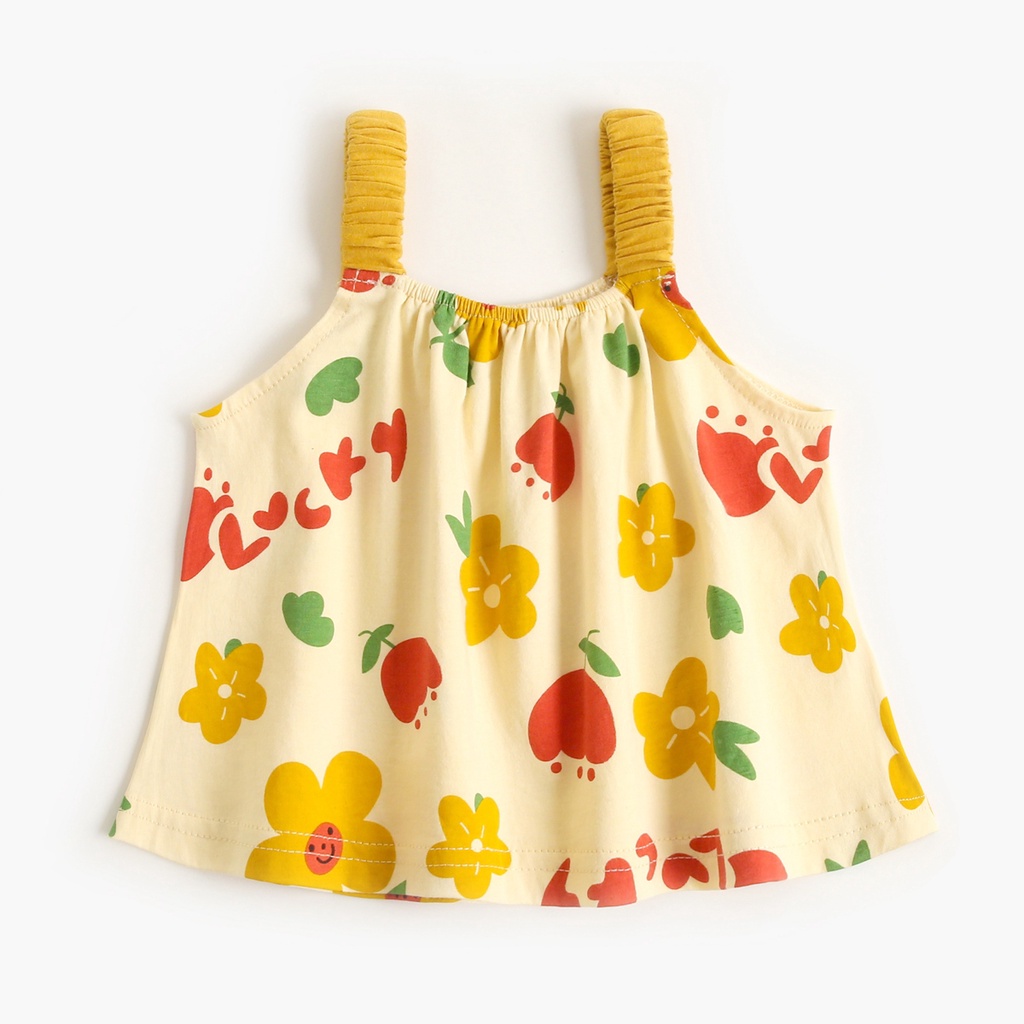 Bộ quần áo SANLUTOZ cho bé sơ sinh/ bé gái hình bông hoa