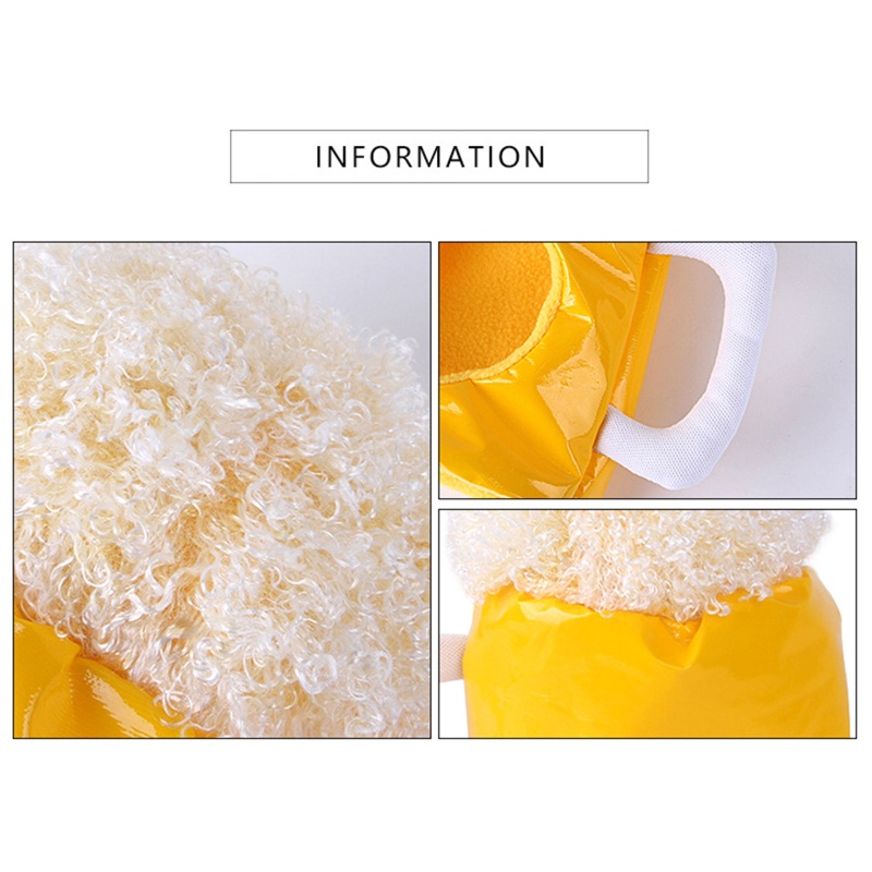 Mũ Giữ Ấm Mùa Đông Hình Ly Bia Mèo Nhỏ Cho Chó Mèo