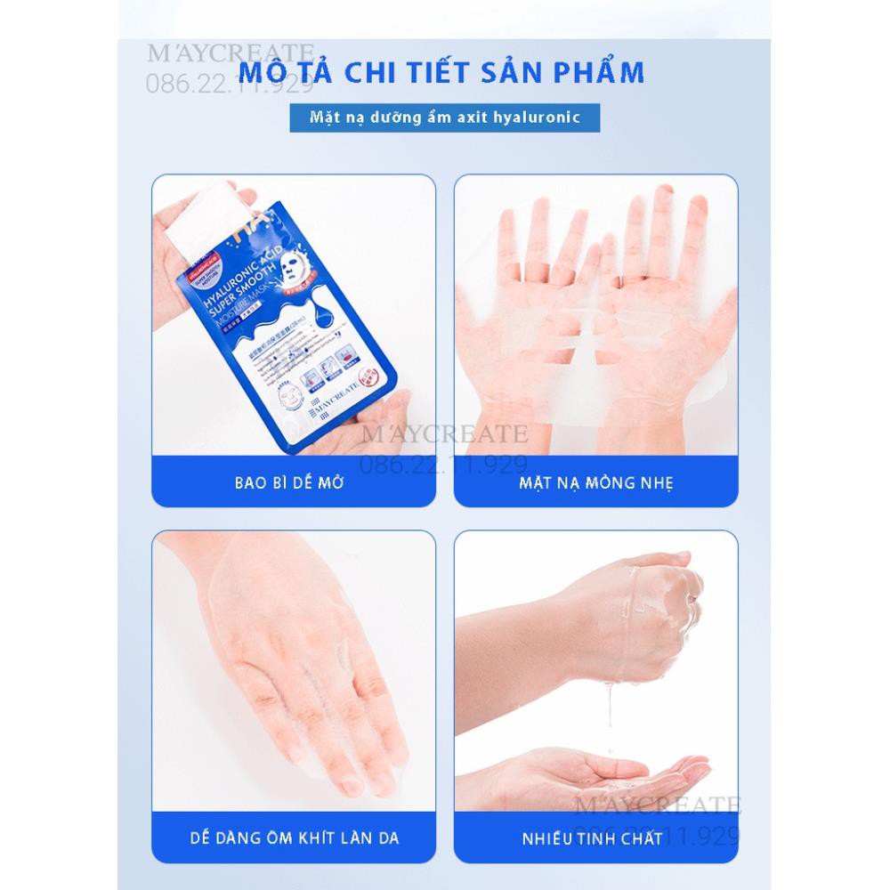 Mặt Nạ Dưỡng Ẩm Dưỡng Trắng Da HA Maycreate Mask Ha 1 miếng