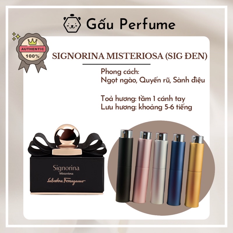 Mẫu thử Signorina Misteriosa (Sig đen) 10ML chính hãng