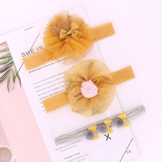 Set 3 băng đô bé gái siêu mềm