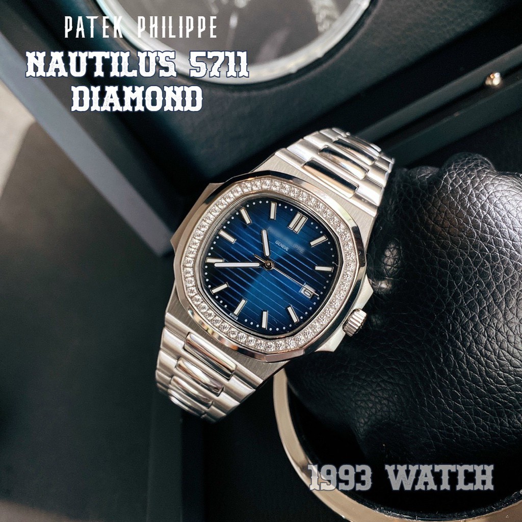 Đồng Hồ Nam Nautilus Diamond 5711G , Máy Automatic - Cơ , Dây Thép/ Dây Da , Size 42mm
