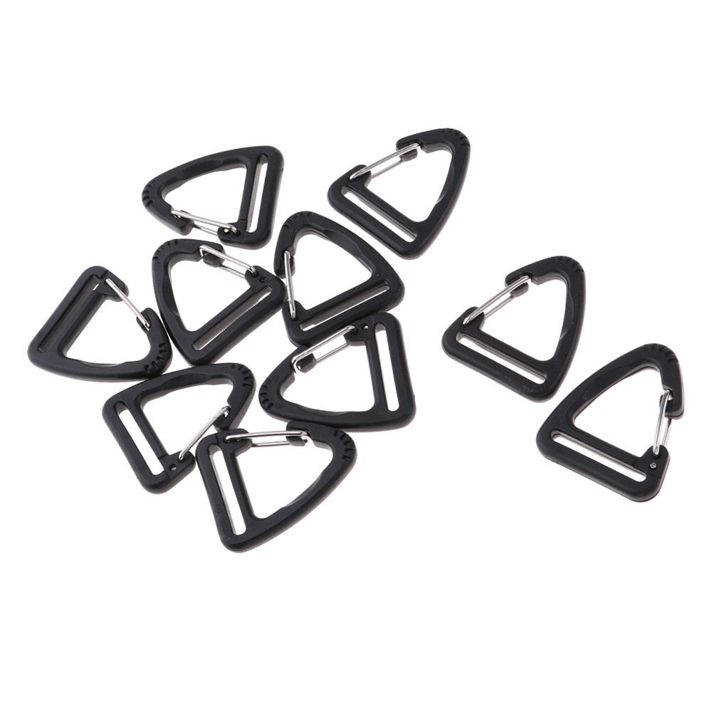 Set 5 móc khóa tam giác màu đen siêu bền tiện dụng