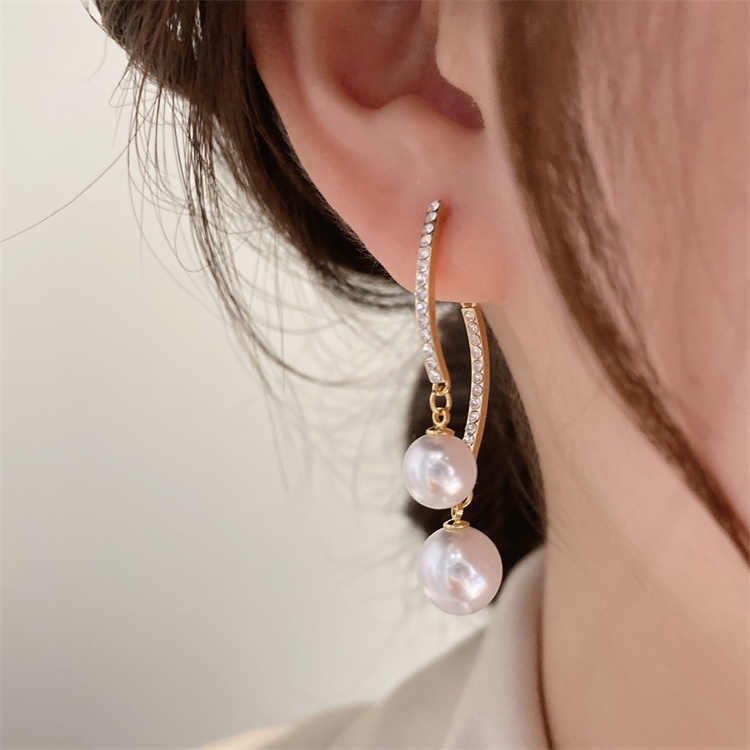 Khuyên Tai Dáng Dài Đính Ngọc Trai Cao Cấp Phong Cách Pháp Hàn Quốc Thời Trang Mùa Hè Hàng Mới Dành Cho Bạn Nữ S925 2022