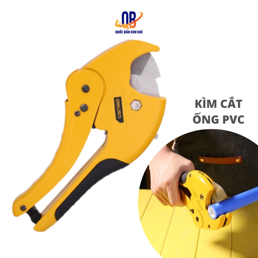 Kìm Kéo Cắt Ống Nhựa Deli Cao Cấp - Lưỡi Thép Hợp Kim Chất Lượng Cao, Sắc Bén, Siêu Bền - DL2507
