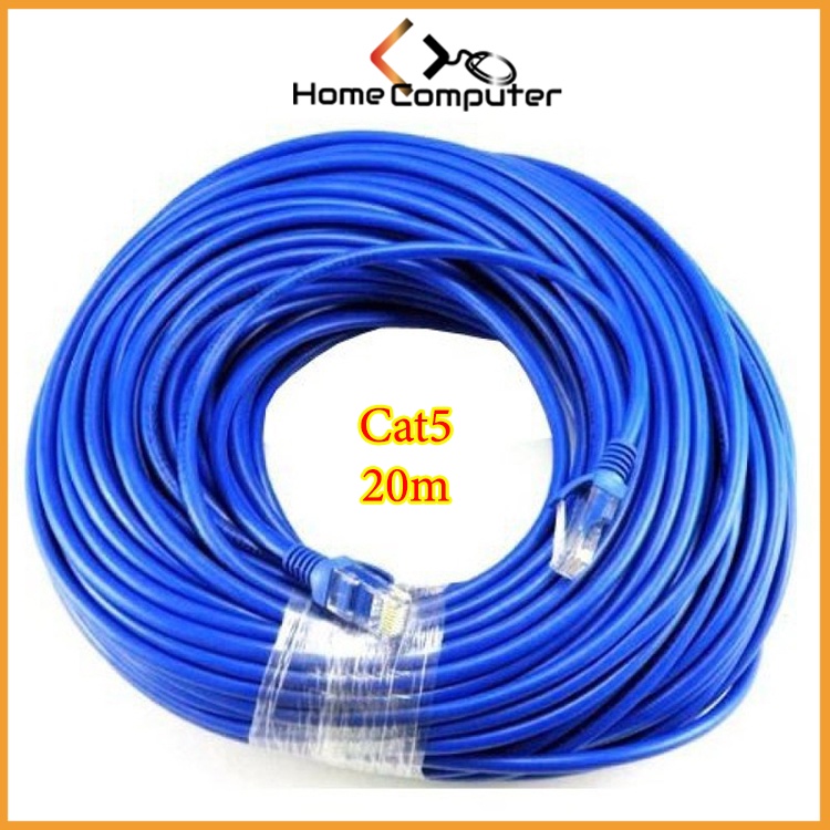 Dây Mạng Lan, Dây Cáp Mạng Internet Bấm sẵn 2 Đầu Dài 10m, 15m, 20m,25m, 30m - Home.mall