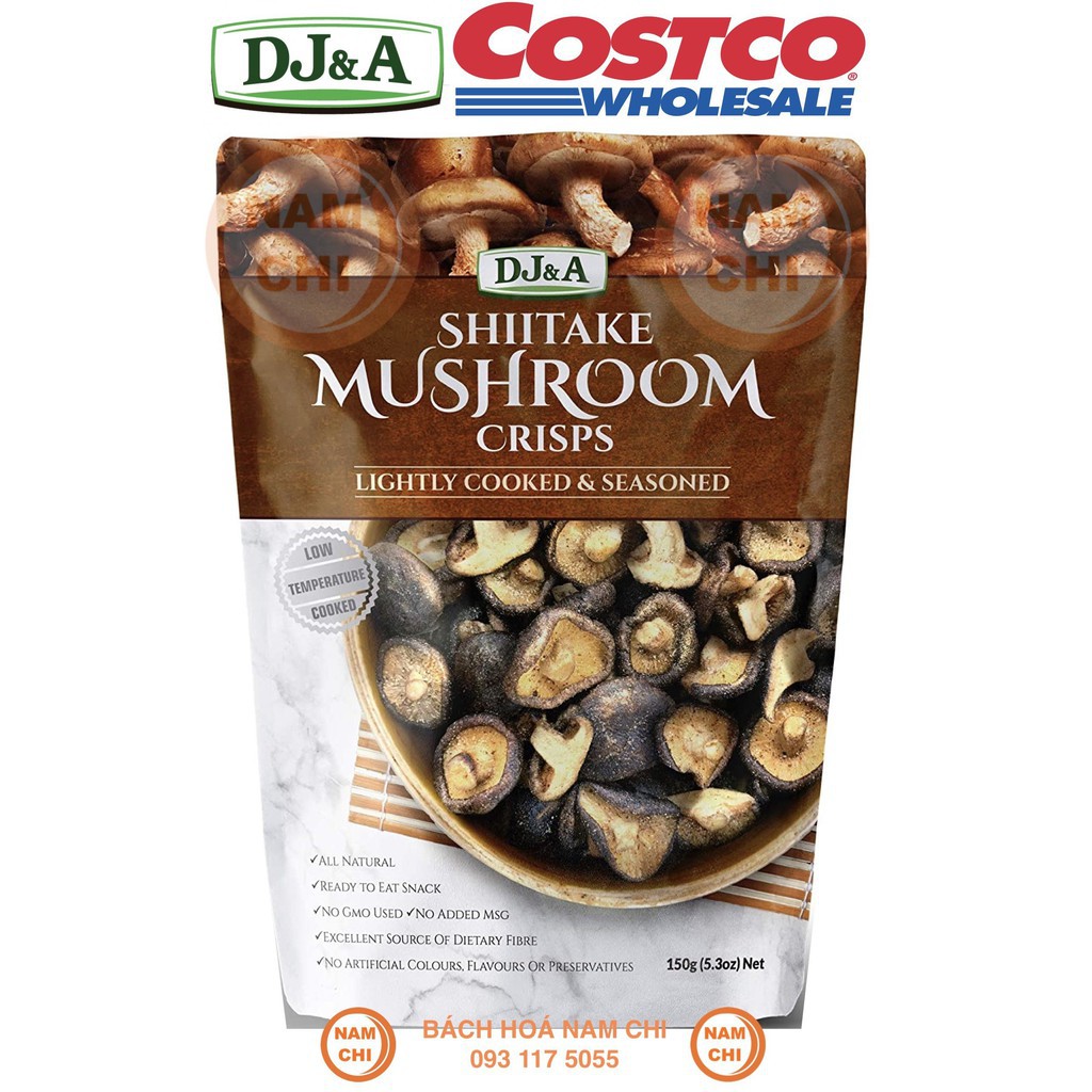 Snack Nấm Hương Sấy Giòn DJ&A SHIITAKE MUSHROOM CRISPS - Hàng Úc