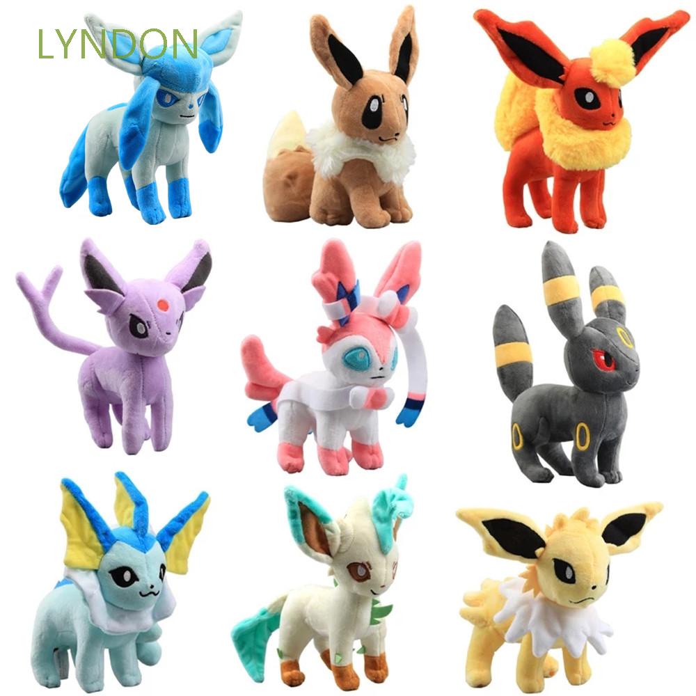 Thú nhồi bông hình pokemon Glaceon Eevee Espeon Jolteon Vaporeon làm quà tặng độc đáo