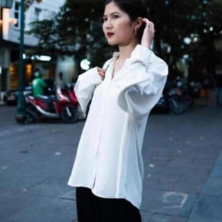 Sơ mi trắng trơn Freesize - WOG