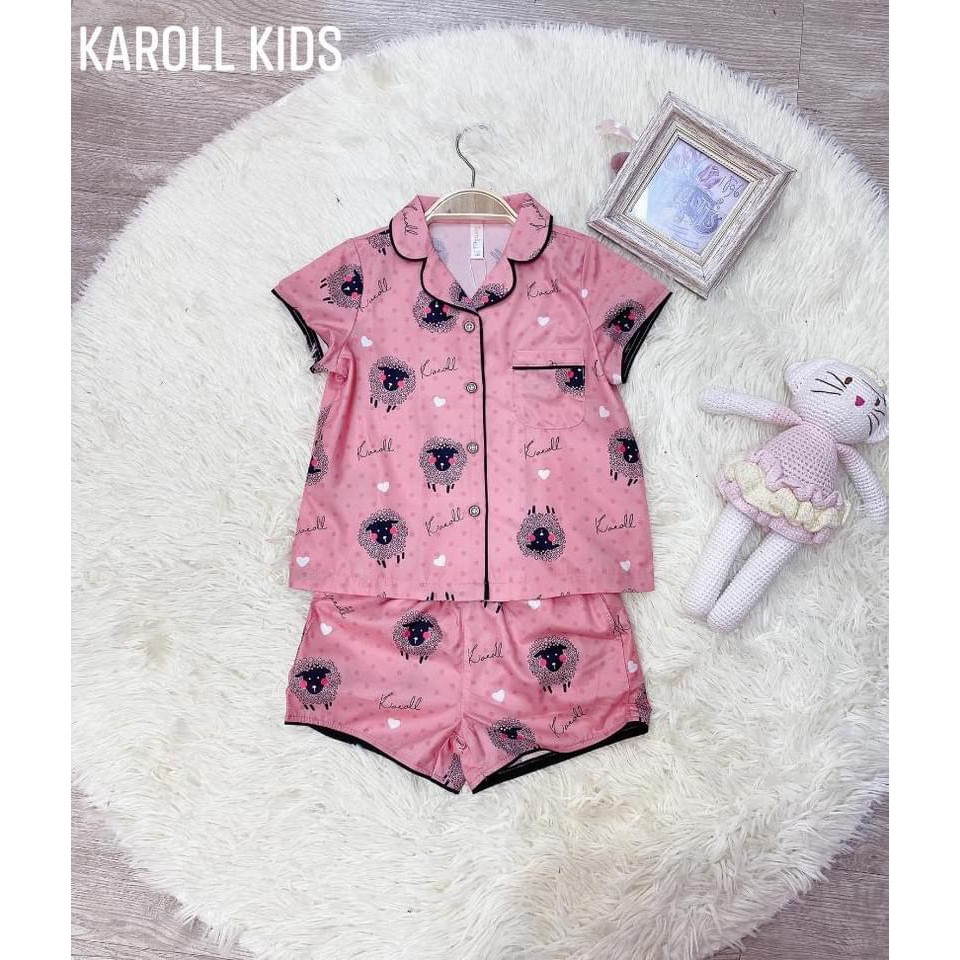 Set đồ PIJAMA  KAROLL cho bé - họa tiết cừu siêu dễ thương_Chất lụa giấy nhẹ nhàng mềm mịn