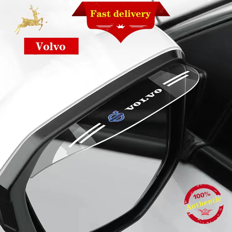 2 Tấm che mưa cho gương chiếu hậu xe hơi Volvo S60 S90 XC60 XC90 V90 XC40