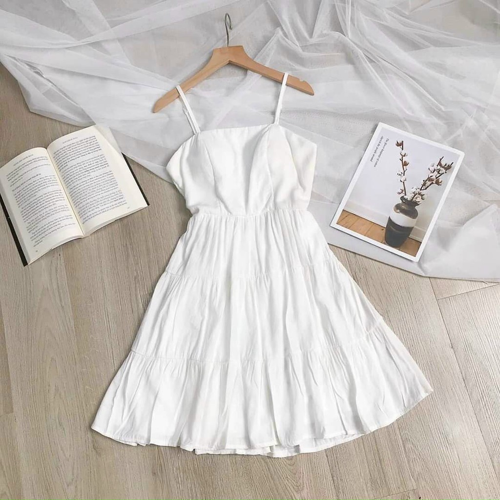 Váy maxi nữ, đầm nữ màu trắng, dáng dài, chất vải đẹp, hàng chuẩn bán shop, phom dưới 55kg