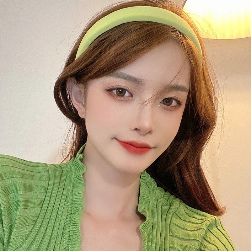 Cài tóc mềm mại kế đơn giản thời trang phong cách Hàn Quốc