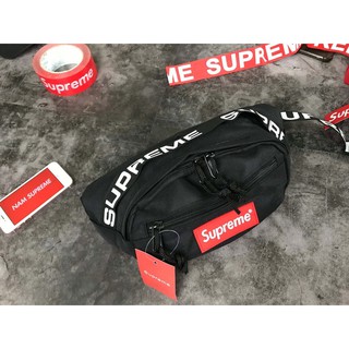 Túi bao tử Supreme dây chữ chất liệu polyester