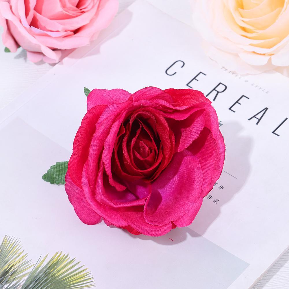 KUNHEV Bó Hoa Hồng Giả 10cm Nhiều Màu Trang Trí Nhà Cửa Tiệc Tùng