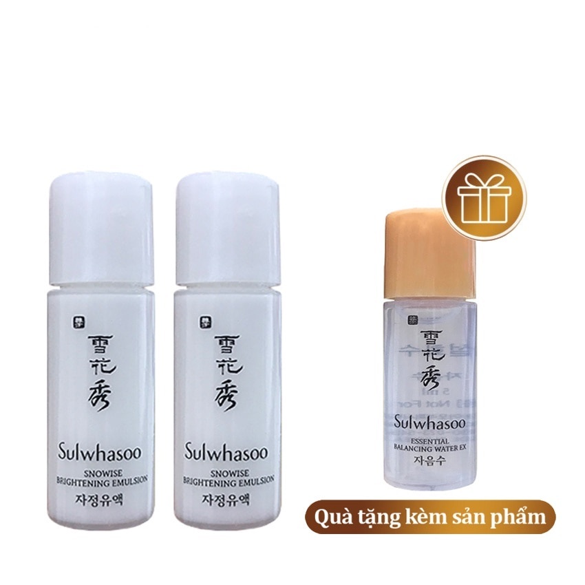 [10 chai] Sữa dưỡng trắng da Sulwhasoo Snowise Brightening Emulsion 5mlx10