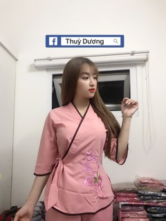 Đồ lam cột xéo ( hình thật shop chụp )