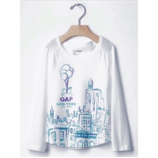 Áo Thu đông bé gái Baby Gap chính hãng store Mỹ phiên bản Around the world, chất cotton siêu mịn