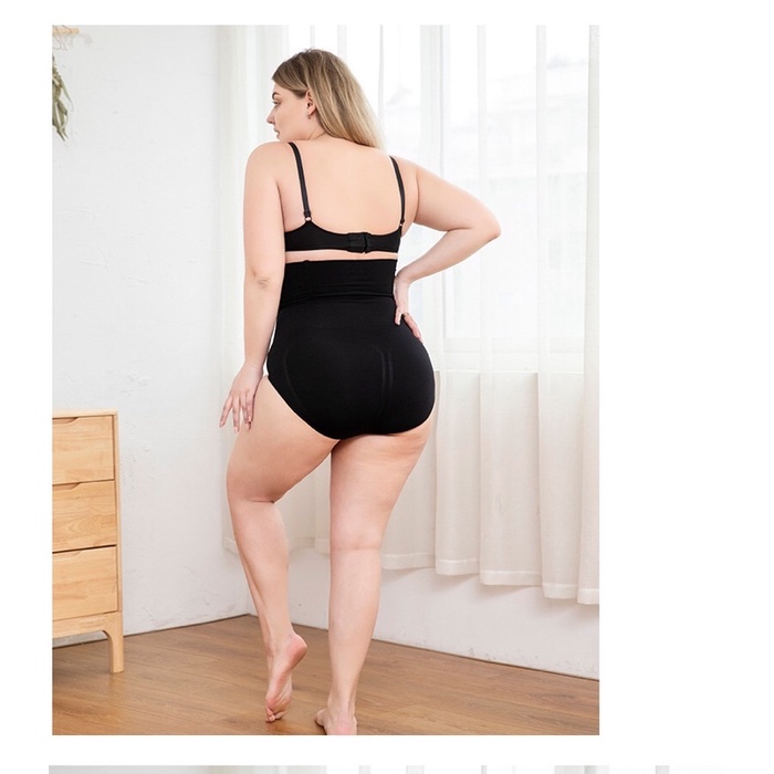Quần gen thun big size tam giác đen lưng cao size lớn 65-80kg