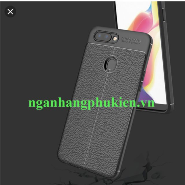 Ốp lưng oppo F9 silicon giả da,chống sốc auto Focus