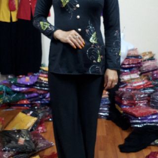 Bộ bà ba ống rộng