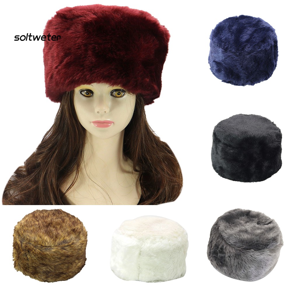 Mũ Beanie Giả Lông Thú Thời Trang Nữ Tính