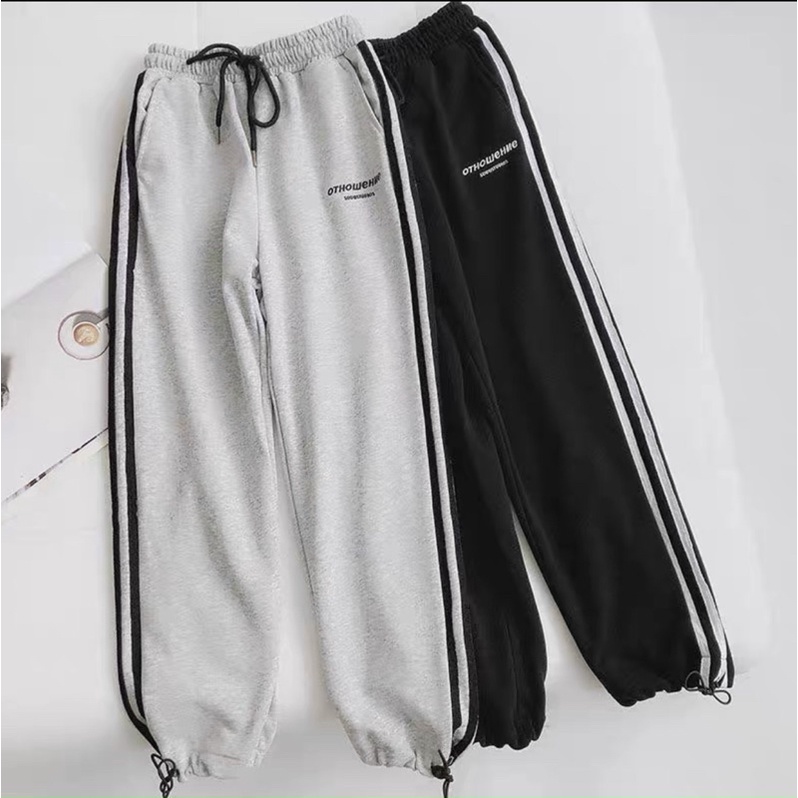 quần tăm sọc bo gấu hàng đẹp nam nữ đều mặc được unisex